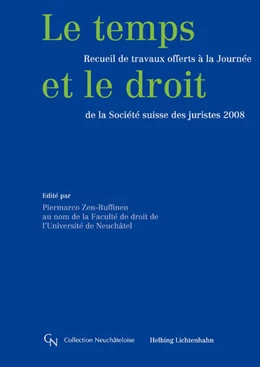 Abbildung von Zen-Ruffinen | Le temps et le droit | 1. Auflage | 2008 | beck-shop.de