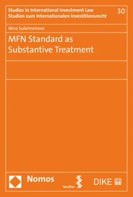 Abbildung von Suleimenova | MFN Standard as Substantive Treatment | 1. Auflage | 2019 | 30 | beck-shop.de