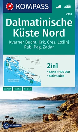 Abbildung von Kompass-Karten Gmbh | KOMPASS Wanderkarte 2901 Dalmatinische Küste Nord 1:100.000 | 1. Auflage | 2019 | beck-shop.de