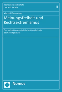 Abbildung von Klausmann | Meinungsfreiheit und Rechtsextremismus | 1. Auflage | 2019 | 11 | beck-shop.de
