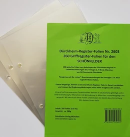 Abbildung von Dürckheim | 260 DürckheimRegister® -FOLIEN zum Einheften und Unterteilen der Gesetzessammlungen | 1. Auflage | 2019 | beck-shop.de