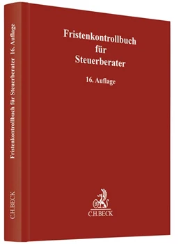 Abbildung von Fristenkontrollbuch für Steuerberater | 16. Auflage | 2019 | beck-shop.de
