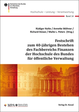 Abbildung von Nolte / Wöhner | Festschrift zum 40-jährigen Bestehen des Fachbereichs Finanzen der Hochschule des Bundes für öffentliche Verwaltung | 1. Auflage | 2019 | 14 | beck-shop.de