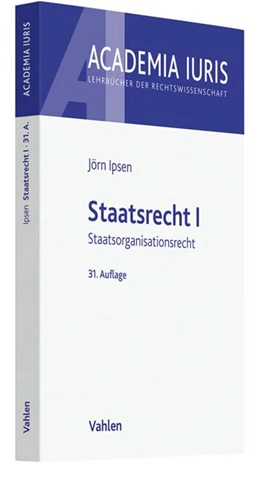 Abbildung von Ipsen | Staatsrecht I | 31. Auflage | 2019 | beck-shop.de