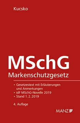 Abbildung von Kucsko | Markenschutzgesetz - MSchG | 4. Auflage | 2019 | 102 | beck-shop.de