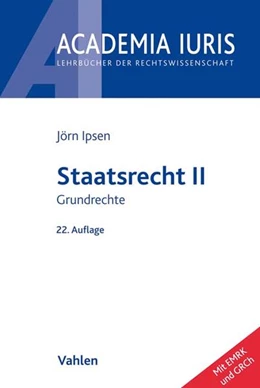 Abbildung von Ipsen | Staatsrecht II | 22. Auflage | 2019 | beck-shop.de