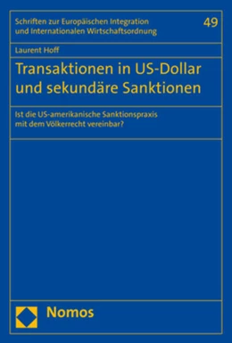 Abbildung von Hoff | Transaktionen in US-Dollar und sekundäre Sanktionen | 1. Auflage | 2019 | beck-shop.de