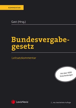 Abbildung von Gast / Autengruber | Bundesvergabegesetz | 2. Auflage | 2019 | beck-shop.de