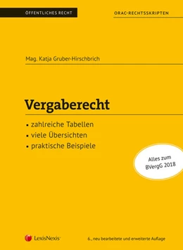 Abbildung von Gruber-Hirschbrich | Vergaberecht (Skriptum) | 6. Auflage | 2019 | beck-shop.de