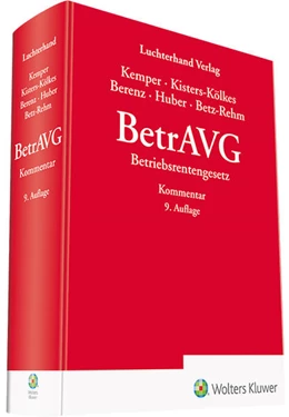 Abbildung von Berenz / Betz-Rehm | BetrAVG - Kommentar | 9. Auflage | 2020 | beck-shop.de