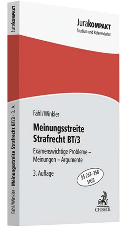 Abbildung von Fahl / Winkler | Meinungsstreite Strafrecht BT/3 | 3. Auflage | 2019 | beck-shop.de