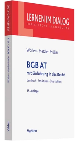 Abbildung von Wörlen / Metzler-Müller | BGB AT | 15. Auflage | 2019 | beck-shop.de