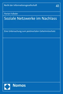 Abbildung von Fußeder | Soziale Netzwerke im Nachlass | 1. Auflage | 2019 | beck-shop.de