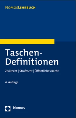 Abbildung von Nomos | Taschen-Definitionen | 4. Auflage | 2019 | beck-shop.de