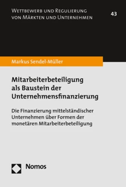 Abbildung von Sendel-Müller | Mitarbeiterbeteiligung als Baustein der Unternehmensfinanzierung | 1. Auflage | 2019 | beck-shop.de
