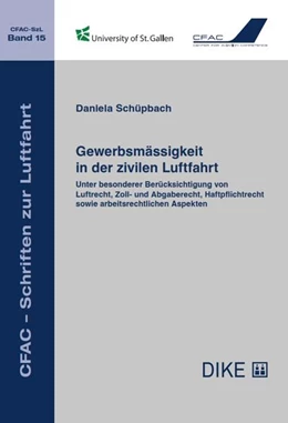 Abbildung von Schüpbach | Gewerbsmässigkeit in der zivilen Luftfahrt | 1. Auflage | 2019 | 15 | beck-shop.de