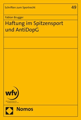 Abbildung von Brugger | Haftung im Spitzensport und AntiDopG | 1. Auflage | 2019 | beck-shop.de