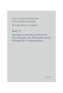 Abbildung von Bondeli / Imhof | Beyträge zur leichtern Uebersicht des Zustandes der Philosophie beym Anfange des 19. Jahrhunderts | 1. Auflage | 2020 | beck-shop.de