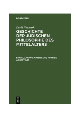 Abbildung von Neumark | Materie und Form bei Aristoteles | 1. Auflage | | beck-shop.de