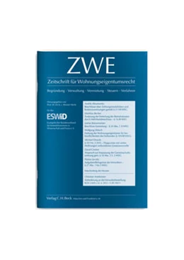 Abbildung von ZWE • Zeitschrift für Wohnungseigentumsrecht | 19. Auflage | 2018 | beck-shop.de