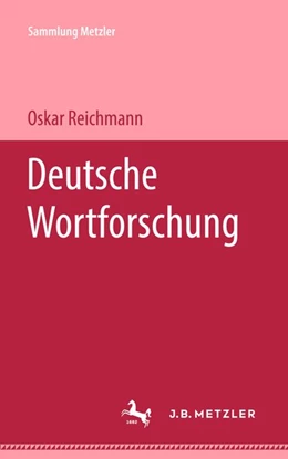 Abbildung von Reichmann | Deutsche Wortforschung | 1. Auflage | 2017 | beck-shop.de