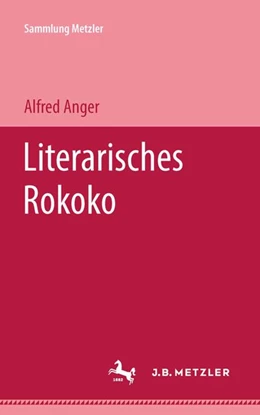 Abbildung von Anger | Literarisches Rokoko | 1. Auflage | 2017 | beck-shop.de