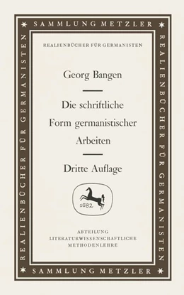 Abbildung von Bangen | Die schriftliche Form germanistischer Arbeiten | 3. Auflage | 2017 | beck-shop.de