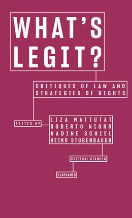 Abbildung von Schiel / Mattutat | What’s Legit? | 1. Auflage | 2020 | beck-shop.de