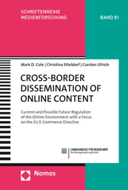 Abbildung von Cole / Etteldorf | Cross-Border Dissemination of Online Content | 1. Auflage | 2020 | 81 | beck-shop.de