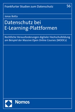 Abbildung von Botta | Datenschutz bei E-Learning-Plattformen | 1. Auflage | 2020 | beck-shop.de