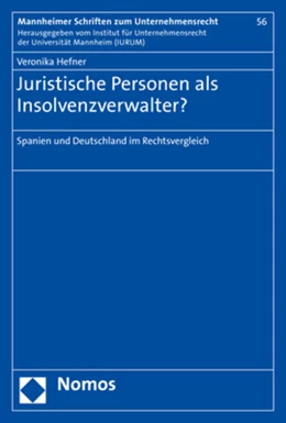 Abbildung von Hefner | Juristische Personen als Insolvenzverwalter? | 1. Auflage | 2020 | 56 | beck-shop.de