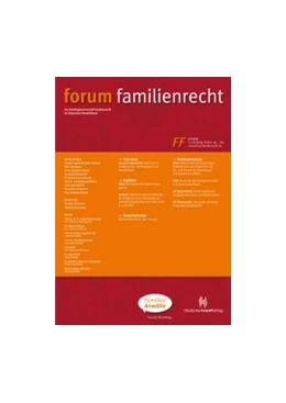 Abbildung von FF - Forum Familienrecht | 1. Auflage | 2018 | beck-shop.de