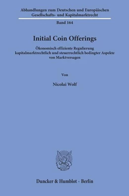 Abbildung von Wolf | Initial Coin Offerings | 1. Auflage | 2020 | beck-shop.de