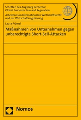 Abbildung von Frömel | Maßnahmen von Unternehmen gegen unberechtigte Short-Sell-Attacken | 1. Auflage | 2020 | beck-shop.de