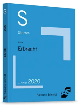 Abbildung von Haack | Skript Erbrecht | 22. Auflage | 2020 | beck-shop.de