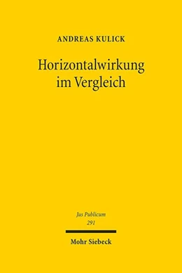 Abbildung von Kulick | Horizontalwirkung im Vergleich | 1. Auflage | 2020 | 291 | beck-shop.de