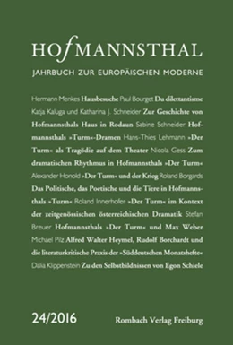 Abbildung von Bergengruen / Neumann | Hofmannsthal Jahrbuch zur Europäischen Moderne | 1. Auflage | 2016 | 24 | beck-shop.de