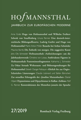 Abbildung von Bergengruen / Honold | Hofmannsthal - Jahrbuch zur Europäischen Moderne | 1. Auflage | 2019 | 27 | beck-shop.de