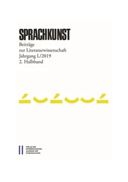 Abbildung von Höller / Leitgeb | Sprachkunst. Beiträge zur Literaturwissenschaft / Sprachkunst 50/2019 2. Halbband | 1. Auflage | 2020 | beck-shop.de