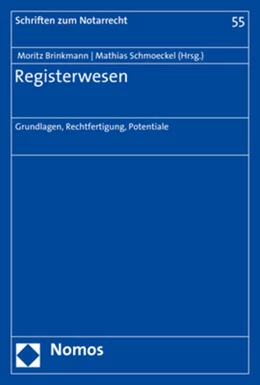 Abbildung von Brinkmann / Schmoeckel | Registerwesen | 1. Auflage | 2020 | beck-shop.de