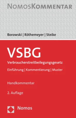 Abbildung von Borowski / Röthemeyer | VSBG Verbraucherstreitbeilegungsgesetz | 2. Auflage | 2020 | beck-shop.de