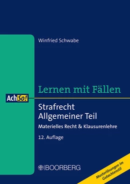 Abbildung von Schwabe | Strafrecht Allgemeiner Teil | 11. Auflage | 2020 | beck-shop.de