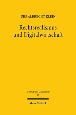 Abbildung von Klein | Rechtsrealismus und Digitalwirtschaft | 1. Auflage | 2020 | 19 | beck-shop.de