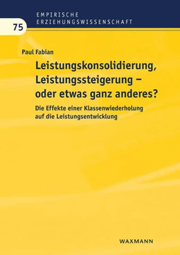 Abbildung von Fabian | Leistungskonsolidierung, Leistungssteigerung – oder etwas ganz anderes? | 1. Auflage | 2020 | 75 | beck-shop.de