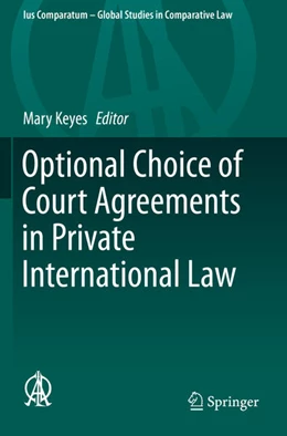 Abbildung von Keyes | Optional Choice of Court Agreements in Private International Law | 1. Auflage | 2020 | 37 | beck-shop.de