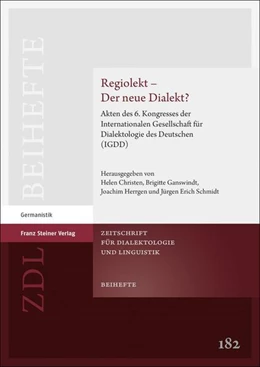 Abbildung von Christen / Ganswindt | Regiolekt – Der neue Dialekt? | 1. Auflage | 2020 | beck-shop.de