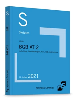 Abbildung von Lüdde | Skript BGB AT 2 | 22. Auflage | 2021 | beck-shop.de