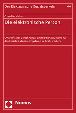 Abbildung von Kleiner | Die elektronische Person | 1. Auflage | 2021 | 44 | beck-shop.de