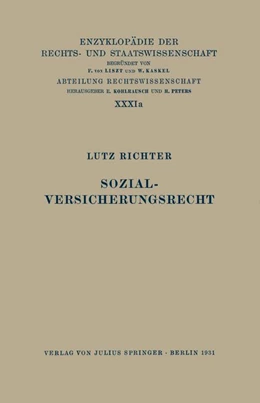 Abbildung von Kohlrausch / Kaskel | Sozialversicherungsrecht | 1. Auflage | 2013 | beck-shop.de