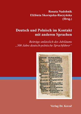 Abbildung von Nadobnik / Skorupska-Raczynska | Deutsch und Polnisch im Kontakt mit anderen Sprachen | 1. Auflage | 2021 | 33 | beck-shop.de